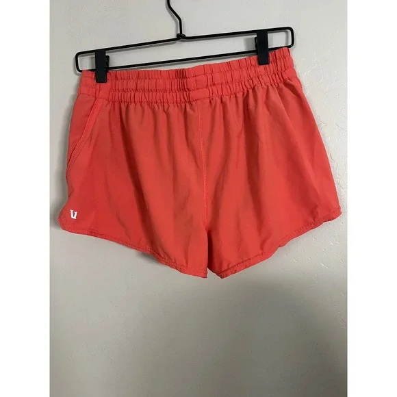 Vuori Clementine 2.0 Running Shorts Coral Orange Womens Medium Athletic Gym - Picture 4 of 6